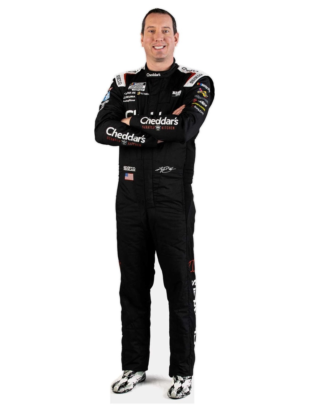 Kyle Busch Nascar LIFE SIZE Cardboard Cutout with Free Shipping! LAST ONE!